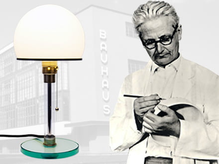 Wilhelm Wagenfeld - designer of the WG24, WA24 and WG25 lamps