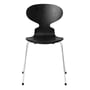Fritz Hansen - The Ant Chair, Ash black coloured / chrome plated (4 legs)