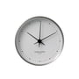 Georg Jensen - Henning Koppel Wall Clock Ø 10cm, stainless steel / white