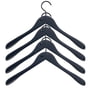 Hay - Coat soft coat hanger (set of 4), black