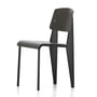 Vitra - Prouvé Standard SP chair, black / basalt, felt glides black (hard floor)