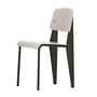 Vitra - Prouvé Standard SP chair, black / warm gray, felt glides black (hard floor)