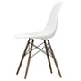 Vitra - Eames Plastic Side Chair DSW (h 43 cm), dark maple / white, black felt glides