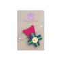 frombox - Multicoloured merit badge, pink / cyan