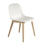 Muuto - Fiber Side Chair Wood Base, oak / white recycled