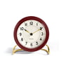 Rosendahl - AJ Station Alarm Clock, burgundy red / white