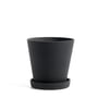 Hay - Flowerpot with saucer M, black