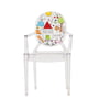Kartell - Lou Lou Ghost children's chair, transparent / sketch