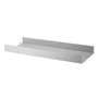 String - Metal shelf with high edge, 78 x 30 cm, gray