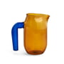 Hay - Glass jug small, h 16.5 cm, amber