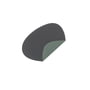 LindDNA - Glass coaster Curve Double , Cloud anthracite / Nupo pastel green