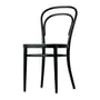 Thonet - 214 bentwood chair, tubular mesh with plastic support fabric / beech stained black (TP 29)