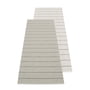 Pappelina - Carl reversible carpet, 70 x 180 cm, warm grey / fossil grey