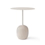 & Tradition - Lato Side table, h 50 cm / Ø 40 cm, ivory white / crema diva marble