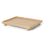 ferm living - wooden bon tray, large / oak