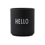 Design Letters - AJ Favourite porcelain mug, Hello / black