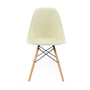 Vitra - Eames fiberglass side chair dsw, maple yellowish / eames parchment (felt glider white)