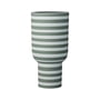 AYTM - Varia Sculptural vase, Ø 15 x H 30 cm, dusty green / forest