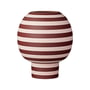 AYTM - Varia Sculptural vase, Ø 18 x H 21 cm, rose / bordeaux