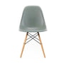 Vitra - Eames fiberglass side chair dsw, maple yellowish / eames sea foam green (felt glider white)