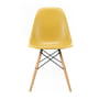 Vitra - Eames fiberglass side chair dsw, maple yellowish / eames ochre light (felt glider white)
