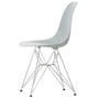 Vitra - Eames Plastic Side Chair DSR RE, chrome-plated / light gray (felt glides basic dark)
