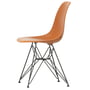 Vitra - Eames Plastic Side Chair DSR RE, basic dark / rust orange (felt glides basic dark)