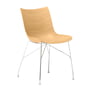 Kartell - P/Wood chair, chrome-plated / beech light