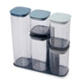 Joseph Joseph - Podium Storage container set with stand, 5 pieces / ocean / sky