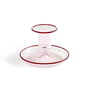 Hay - Flare Candle holder, Ø 11 x H 7.5 cm, pink