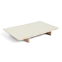 Hay - Insert plate for CPH30 extendable dining table, 50 x 80 cm, surface: linoleum off white / edge: matt lacquered plywood