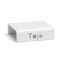 Tojo - Clip for high stacker shelving system, white