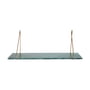 House Doctor - Marble wall shelf, 70 x 24 cm, brass / marble green