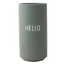Design letters - Aj favourite porcelain vase, hello / green