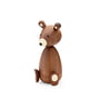 Lucie kaas - Mama bear wooden figure, h 19,5 cm / walnut