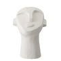 Bloomingville - head sculpture abstract H 22 cm, concrete white