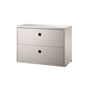 String - Cabinet module with drawers 58 x 30 cm, beige