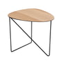 Linddna - Curve side table l, oak / black