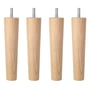 Broste copenhagen - Replacement/accessories: legs for wind / air / ocean, natural oak (set of 4)