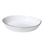 Broste copenhagen - Salt serving bowl, 21.8 x 24 x h 4.2 cm, white / black