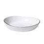 Broste copenhagen - Salt bowl, 18.2 x 20 x h 4 cm, white / black