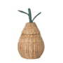 ferm Living - Pear shaped storage basket H 30 cm, natural / green