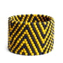 Hay - Bead storage basket, Ø 40 x H 27 cm, herringbone pattern yellow