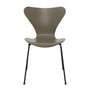 Fritz Hansen - Series 7 chair, black / ash olive green colored
