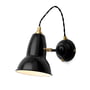 Anglepoise - Original 1227 Brass Wall Lamp, Jet Black