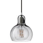 & tradition - MEGA Bulb pendant lamp SR2, glass shade silver / cable black