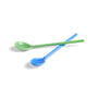Hay - Glass spoon in set, mono, blue / green (set of 2)