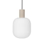 Broste Copenhagen - Lolly Pendant light, Ø 27 cm, sand / white