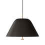 Audo - Levitate pendant lamp, Ø 40 cm, black (Pantone black C) / brass
