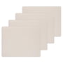 LindDNA - Placemat Square L , 35 x 45 cm, Nupo soft nude (set of 4)